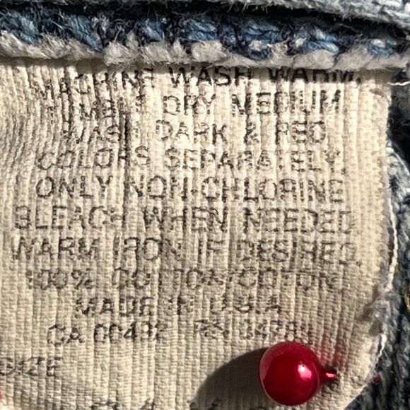 Vintage Lee Stonewashed Light Blue Jeans 34x30 Mens Union Label 100% Cotton USA - Picture 11 of 12